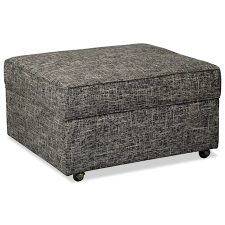 Customizable Lift Top Storage Ottoman with Casters